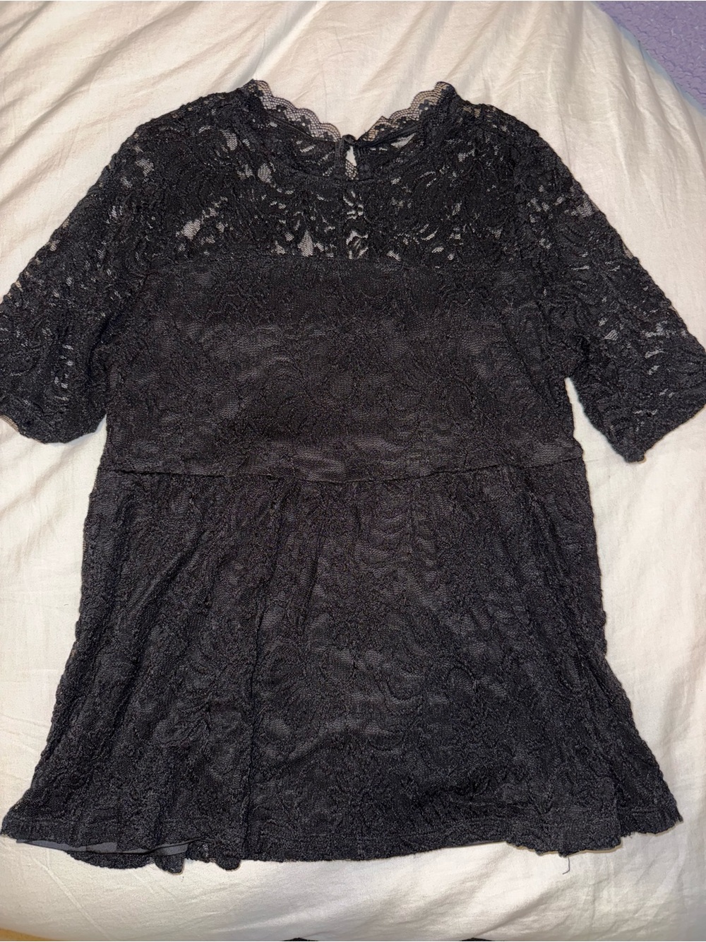 Torrid Black Lace Blouse